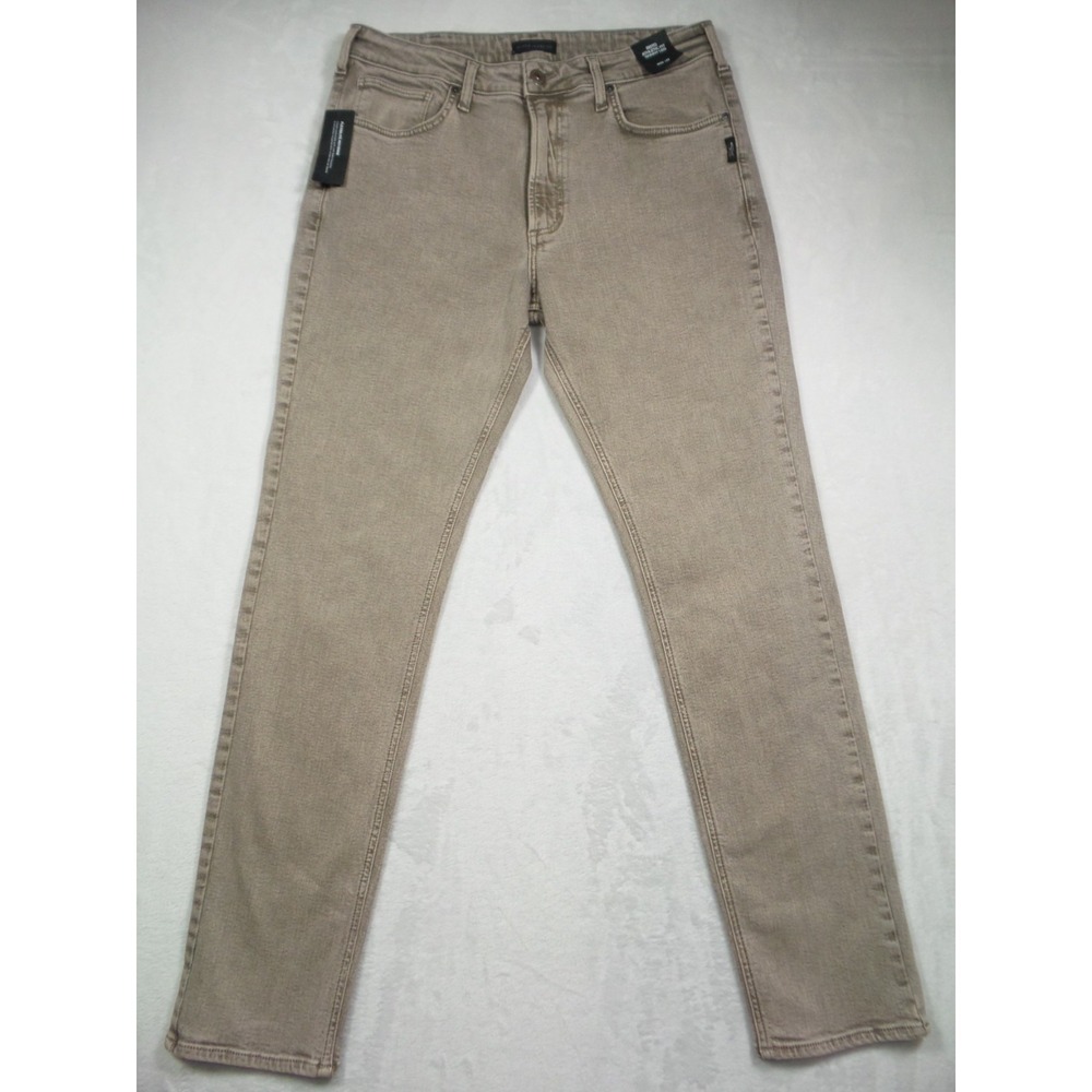Silver Jeans Co Risto Mens Size 32 x 32 Brown Denim Athletic Fit Skinny Leg NWT